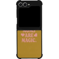 Samsung Galaxy Z Flip6 Case Hülle - Silikon schwarz Mom 2026 Are Magic