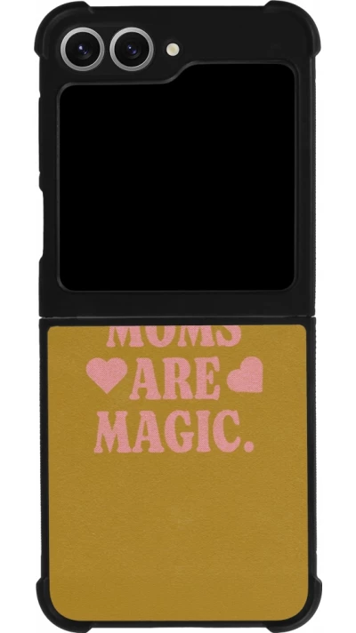 Samsung Galaxy Z Flip6 Case Hülle - Silikon schwarz Mom 2026 Are Magic