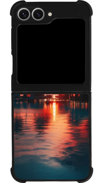 Samsung Galaxy Z Flip6 Case Hülle - Silikon schwarz Paradies Malediven
