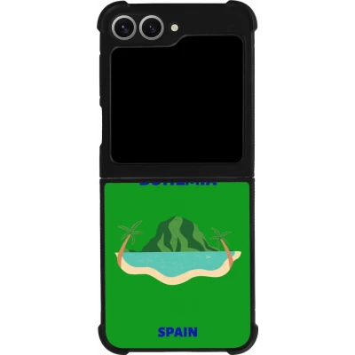 Coque Samsung Galaxy Z Flip6 - Silicone rigide noir Pop Summer Destination Ibiza