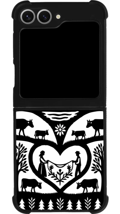 Samsung Galaxy Z Flip6 Case Hülle - Silikon schwarz Poya Schweiz 2