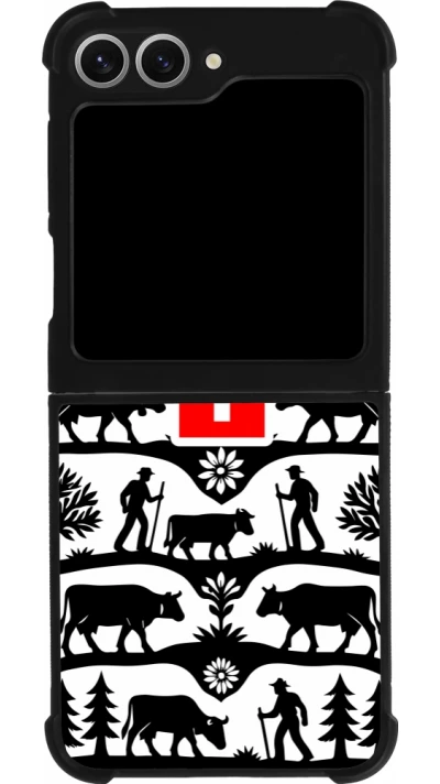 Samsung Galaxy Z Flip6 Case Hülle - Silikon schwarz Poya Schweiz 3