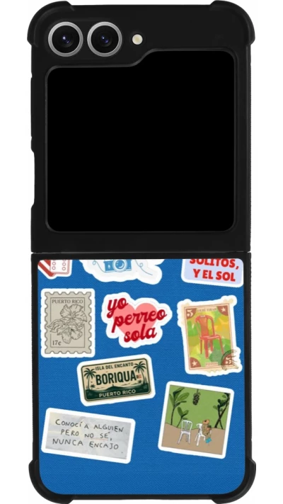 Samsung Galaxy Z Flip6 Case Hülle - Silikon schwarz Seals of the Dominican Republic DTMF
