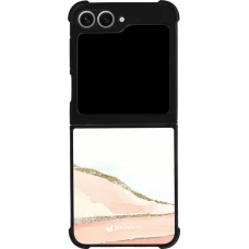 Samsung Galaxy Z Flip6 Case Hülle - Silikon schwarz Shimmering Orange