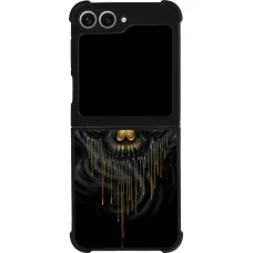 Samsung Galaxy Z Flip6 Case Hülle - Silikon schwarz Skull 02