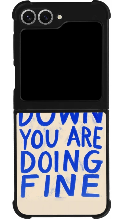 Samsung Galaxy Z Flip6 Case Hülle - Silikon schwarz Slow down 2026