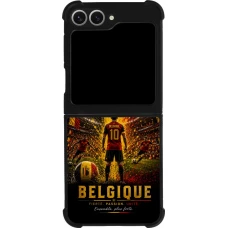 Samsung Galaxy Z Flip6 Case Hülle - Silikon schwarz Fussball Belgien splash 2026