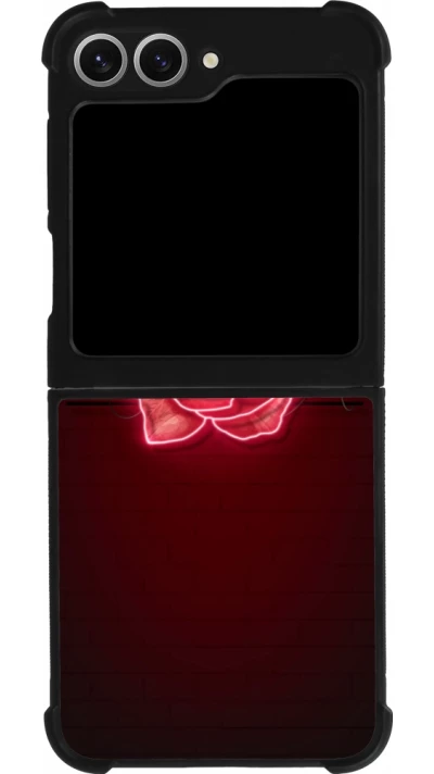 Samsung Galaxy Z Flip6 Case Hülle - Silikon schwarz Spring 23 neon rose