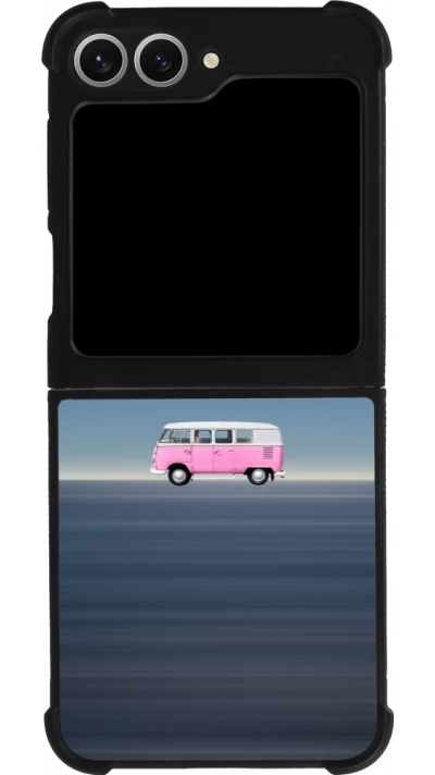 Samsung Galaxy Z Flip6 Case Hülle - Silikon schwarz Spring 23 pink bus