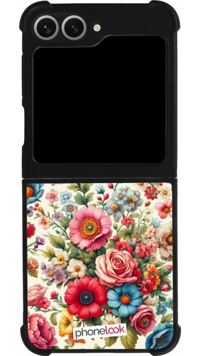 Samsung Galaxy Z Flip6 Case Hülle - Silikon schwarz Spring 25 fruehling bluetend