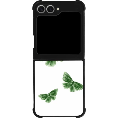 Samsung Galaxy Z Flip6 Case Hülle - Silikon schwarz Butterflies Spring 2026