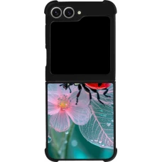 Coque Samsung Galaxy Z Flip6 - Silicone rigide noir Ladybird in bloom Spring 2026