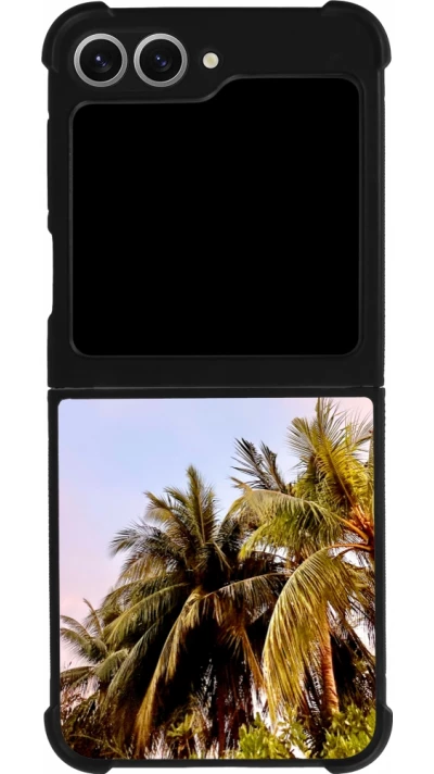 Samsung Galaxy Z Flip6 Case Hülle - Silikon schwarz Summer 2023 palm tree vibe