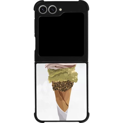 Coque Samsung Galaxy Z Flip6 - Silicone rigide noir Summer 2025 Cornet
