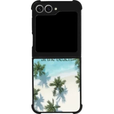 Samsung Galaxy Z Flip6 Case Hülle - Silikon schwarz Summer 2025 Life is better at the beach