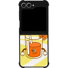 Samsung Galaxy Z Flip6 Case Hülle - Silikon schwarz Summer drink 2026