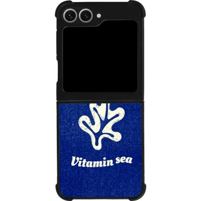 Coque Samsung Galaxy Z Flip6 - Silicone rigide noir Vitamin sea Summer 2026