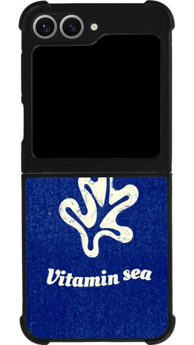 Coque Samsung Galaxy Z Flip6 - Silicone rigide noir Vitamin sea Summer 2026