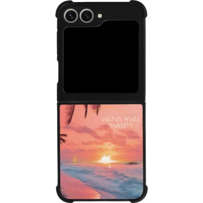 Samsung Galaxy Z Flip6 Case Hülle - Silikon schwarz Watch more sunsets Summer 2026