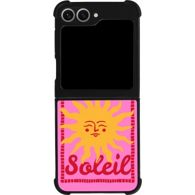 Coque Samsung Galaxy Z Flip6 - Silicone rigide noir Sun sun 2026