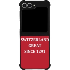 Samsung Galaxy Z Flip6 Case Hülle - Silikon schwarz Switzerland Great Since 1291