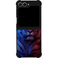 Samsung Galaxy Z Flip6 Case Hülle - Silikon schwarz Tiger Blue Red