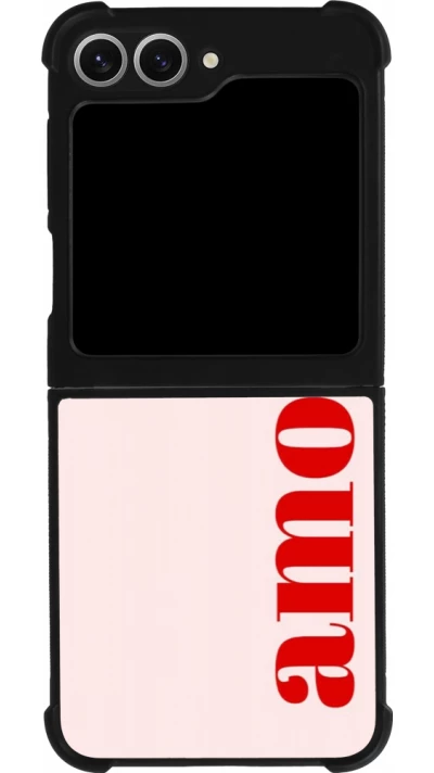 Samsung Galaxy Z Flip6 Case Hülle - Silikon schwarz Valentine 2024 amor