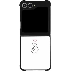 Samsung Galaxy Z Flip6 Case Hülle - Silikon schwarz Valentine 2024 heat by Millennials