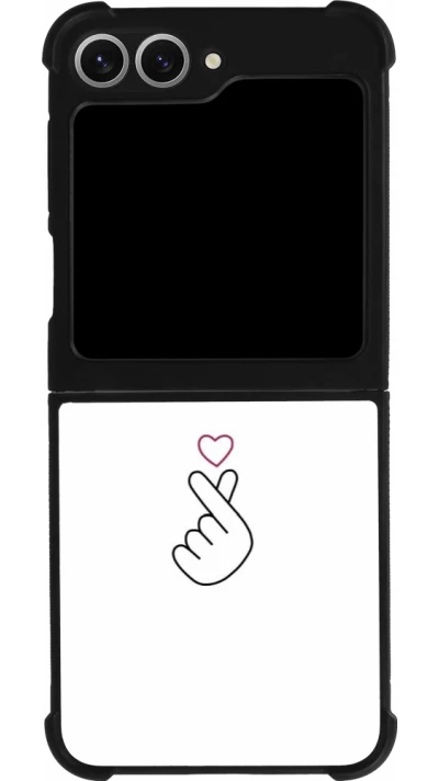 Samsung Galaxy Z Flip6 Case Hülle - Silikon schwarz Valentine 2024 heat by Millennials