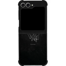 Samsung Galaxy Z Flip6 Case Hülle - Silikon schwarz Valentine 2023 hands forever