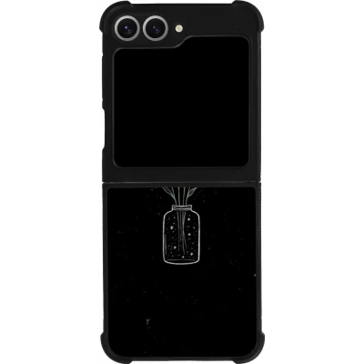 Coque Samsung Galaxy Z Flip6 - Silicone rigide noir Vase black