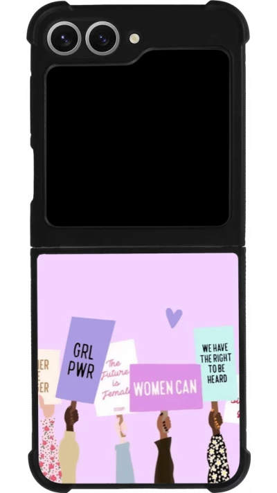 Coque Samsung Galaxy Z Flip6 - Silicone rigide noir Womens day 2026 9