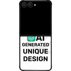 Samsung Galaxy Z Flip7 Case Hülle - Silikon schwarz Weltweit einzigartig erstellt dank Deiner Kreativität und künstlicher Intelligenz (KI)
