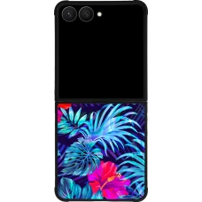 Coque Samsung Galaxy Z Flip7 - Silicone rigide noir Blue Forest