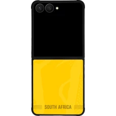 Samsung Galaxy Z Flip7 Case Hülle - Silikon schwarz Südafrika 2026 personalisierbares Fussballtrikot