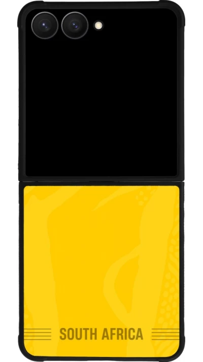 Samsung Galaxy Z Flip7 Case Hülle - Silikon schwarz Südafrika 2026 personalisierbares Fussballtrikot