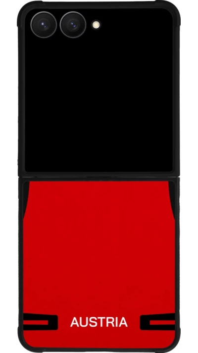 Samsung Galaxy Z Flip7 Case Hülle - Silikon schwarz O?sterreich 2026 personalisierbares Fussballtrikot