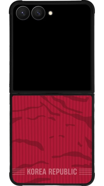 Samsung Galaxy Z Flip7 Case Hülle - Silikon schwarz Südkorea 2026 personalisierbares Fussballtrikot