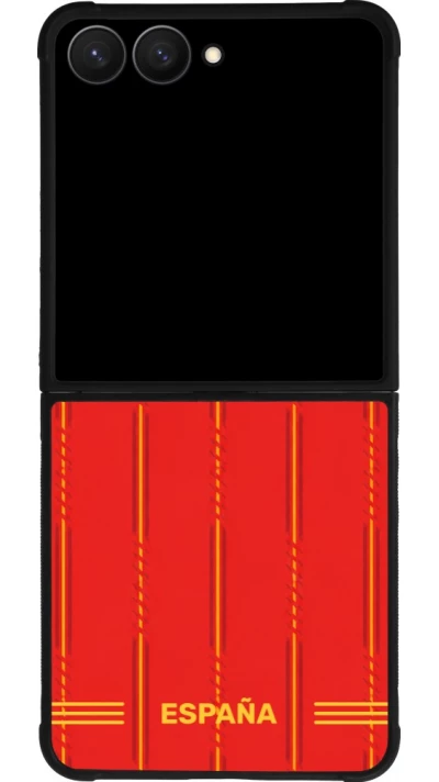 Samsung Galaxy Z Flip7 Case Hülle - Silikon schwarz Spanien 2026 personalisierbares Fussballtrikot