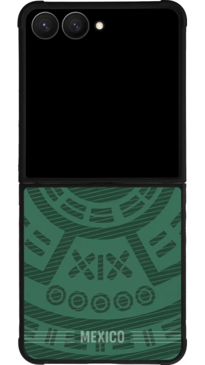 Samsung Galaxy Z Flip7 Case Hülle - Silikon schwarz Mexiko 2026 personalisierbares Fussballtrikot