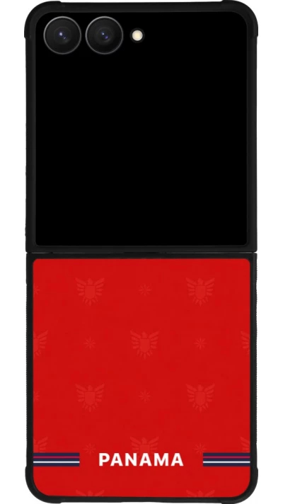 Samsung Galaxy Z Flip7 Case Hülle - Silikon schwarz Panama 2026 personalisierbares Fussballtrikot