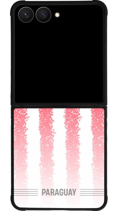 Samsung Galaxy Z Flip7 Case Hülle - Silikon schwarz Paraguay 2026 personalisierbares Fussballtrikot