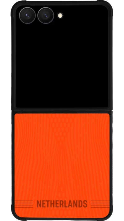 Samsung Galaxy Z Flip7 Case Hülle - Silikon schwarz Niederlande 2026 personalisierbares Fussballtrikot
