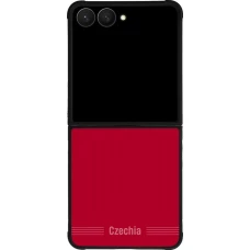 Samsung Galaxy Z Flip7 Case Hülle - Silikon schwarz Tschechische Republik 2026 personalisierbares Fussballtrikot