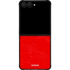 Samsung Galaxy Z Flip7 Case Hülle - Silikon schwarz Schweiz 2026 personalisierbares Fussballtrikot