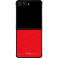 Samsung Galaxy Z Flip7 Case Hülle - Silikon schwarz Tunesien 2026 personalisierbares Fussballtrikot