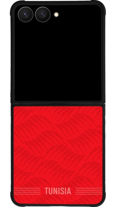 Samsung Galaxy Z Flip7 Case Hülle - Silikon schwarz Tunesien 2026 personalisierbares Fussballtrikot