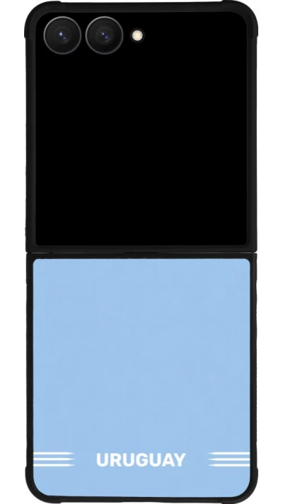 Samsung Galaxy Z Flip7 Case Hülle - Silikon schwarz Uruguay 2026 personalisierbares Fussballtrikot