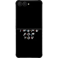 Samsung Galaxy Z Flip7 Case Hülle - Silikon schwarz Friends Be there for you