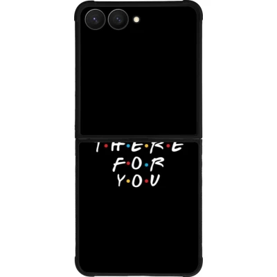 Samsung Galaxy Z Flip7 Case Hülle - Silikon schwarz Friends Be there for you